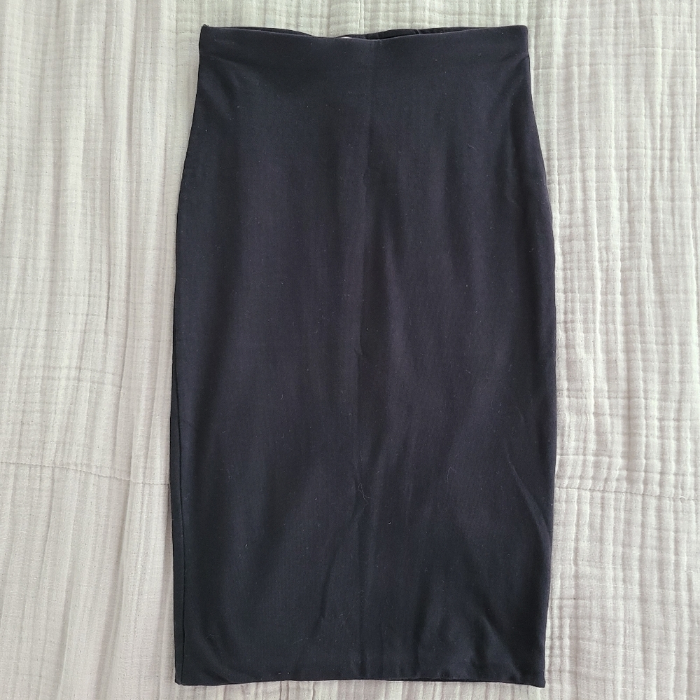 H&M basics stretch jersey pencil skirt, XS